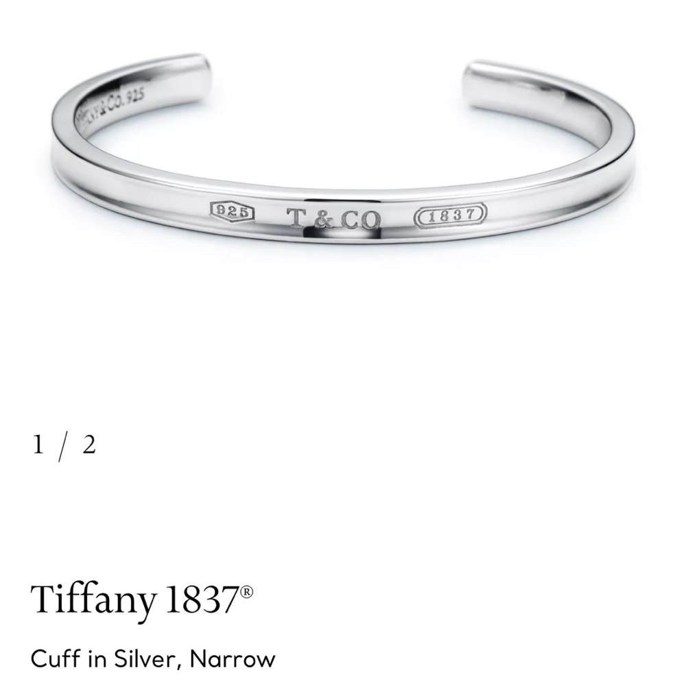Tiffany & Co. Sterling Silver Open Bangle Cuff Brand New